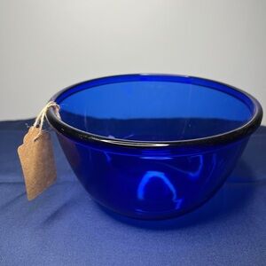 Vibrant Arcoroc Blue Medium Glass Bowl
